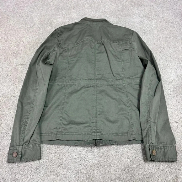 Caslon Jacket Women’s Green Long Sleeve Full Zip Size Medium - Picture 9 of 11